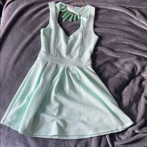 Mint green skater dress